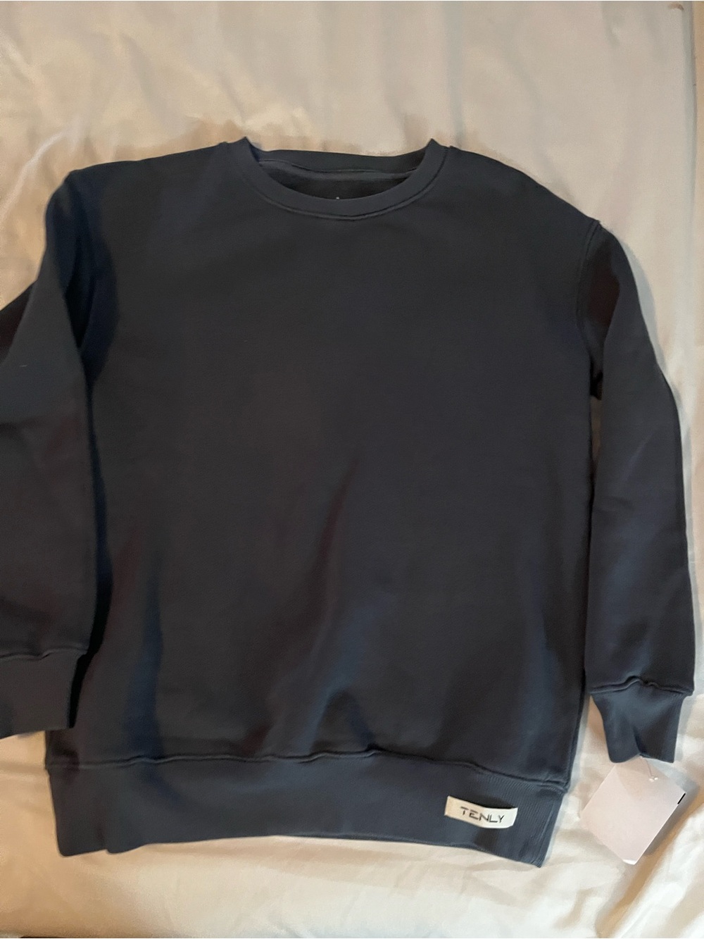 Kids Crewneck Sweatshirt in Dark Navy/gray